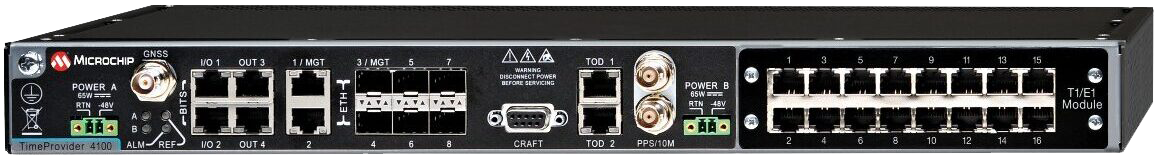 Microchip TimeProvider® 4100 T1/E1 Module